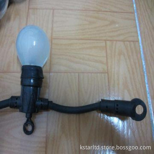 Party Light String, 10pcs E14 Socket, 40cm Socket Space. with 1.5m Power Cord and EU Plug, 230V